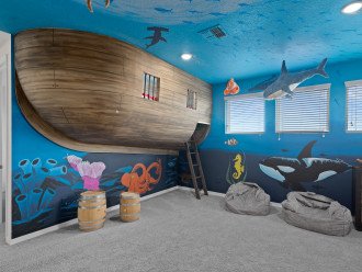  Amazing Pirate Ship & Surf Van Custom Bunk Beds, Extended Pool Deck, Arcade #1
