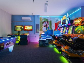 Arcades, Movie Room, Princess & Dinosaur Custom Bunk Kids Rooms, Pool Table #20