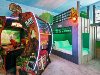Arcades, Movie Room, Princess & Dinosaur Custom Bunk Kids Rooms, Pool Table #1