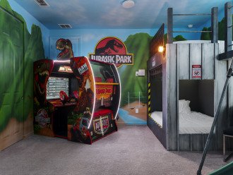 Arcades, Movie Room, Princess & Dinosaur Custom Bunk Kids Rooms, Pool Table #38
