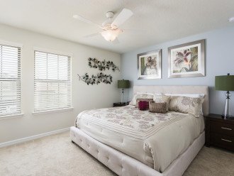 Relax well in this well decorated upstairs king bedroom