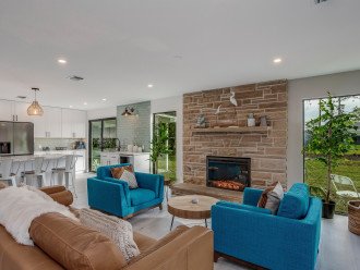 2nd Indoor Living Area with Fireplace