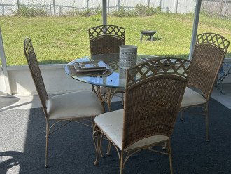 Patio dining table