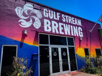 Gulf Stream Brewery's award-winning craft light lager. During your stay, we invite you to check out Gulf Stream Brewery & Pizzeria, just 3 miles from the home.