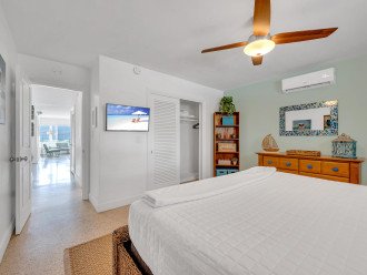 Enjoy this spacious room featuring a king bed and a smart TV. Located on the first floor.