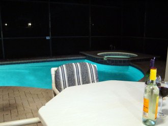 Enjoy a beverage at the pool