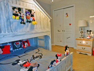 Bedroom 4 - Mickey - Double and Twin beds