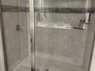 Oversized walk in shower