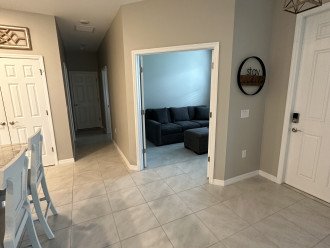 Flex room off kitchen with pull out queen sofa bed