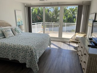 master bedroom with private balcony