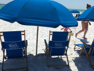 Beach setup provided (2 chairs & 1 umbrella)