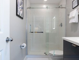 Ensuite Bathroom (2nd Bedroom) with Single Vanity and Walk In Shower