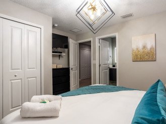 1st of 2 Upstairs King Bedrooms with attached bathroom