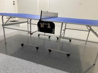 Ping Pong (equipment stored underneath)
