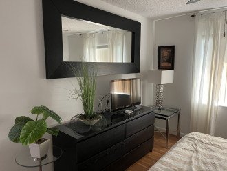 Master bedroom with TV