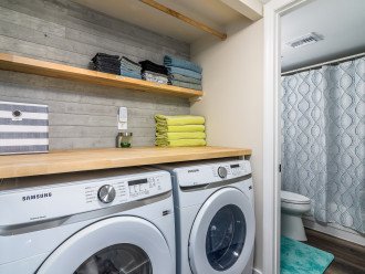 Brand New Washer and Dryer in Unit - Fully stocked with towels