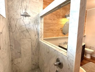 And Marble Shower with Rain Head