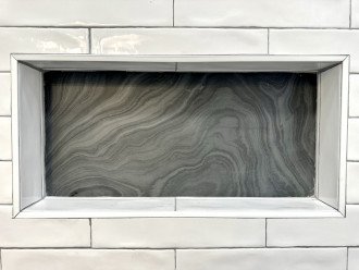My Favorite Piece of Slate for the Shower Niche