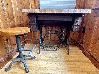 Desk made from another Antique Sewing Machine
