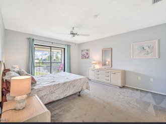 Bright and spacious master bedroom with outside access to lanai