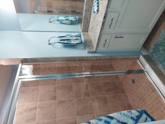 Large shower in master