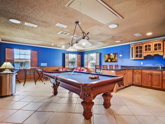 The Man Cave with pool table
