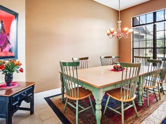 Dining room table with seating for up to ten