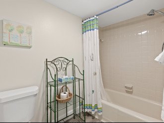 Master bathroom with shower and tub