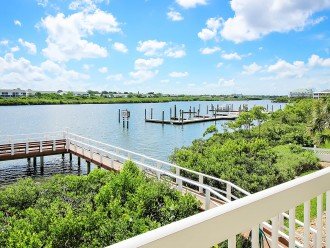 View from your balcony of the private dock and inter coastal water way