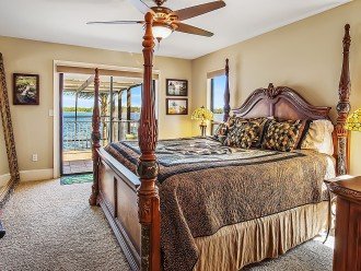 Master king bedroom and views of the lake