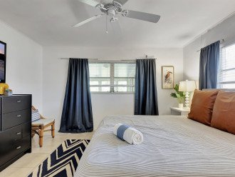 A spacious and light king bedroom
