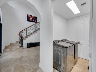 Laundry room with a washer and dryer.