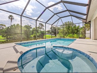 Beautiful Heated Pool with Hot Tub, large open concept house close to beaches. #3
