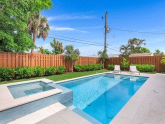 Naples Park - (HOME NP775) - Outside oasis with pool, jacuzzi, kitchen #23