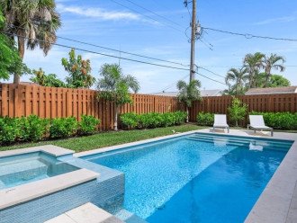 Naples Park - (HOME NP775) - Outside oasis with pool, jacuzzi, kitchen #32