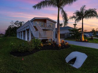 The beauty of the bungalow at sundown.