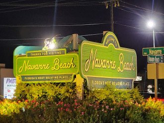 Navarre Beach by night