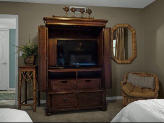 Flat Screen TV in Guest Bedroom