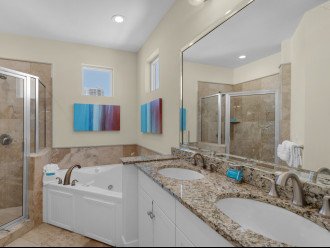 3rd floor primary bath with walk in shower and soaking tub (no jets)