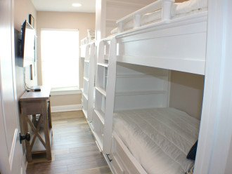 2nd floor bunk bed room will provide 2 sets of bunk beds = 4 twins