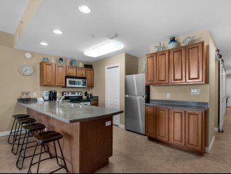 Kitchen with additional breakfast bar seating