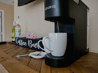 Coffee bar in master