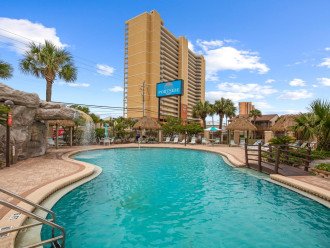 Enjoy the quiet west end of PCB at the Seabreeze condo at Portside #42