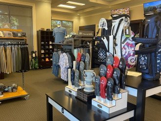Golf pro shop in the resort
