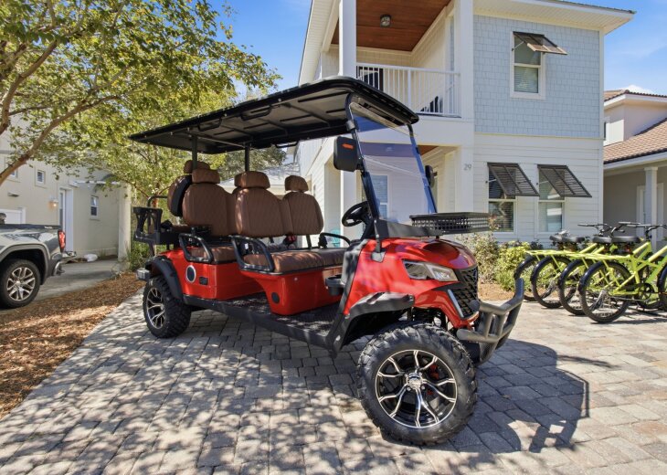 Enjoy the complimentary 6-seater golf cart