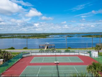 Flex System tennis court and pickle ball court on Intracoastal Waterway