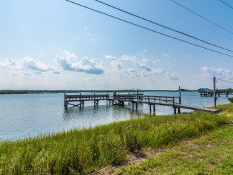Private fishing dock across A1A on Matanzas River (Intracoastal Waterway)