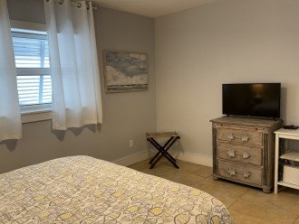 Guest bedroom with tv