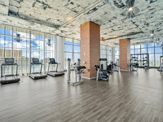 Hyde's gym has great views for your workout