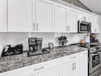The kitchen also has all the utensils needed throughout your stay, with each detail thought about for your convenience. Now, who wants a coffee?!